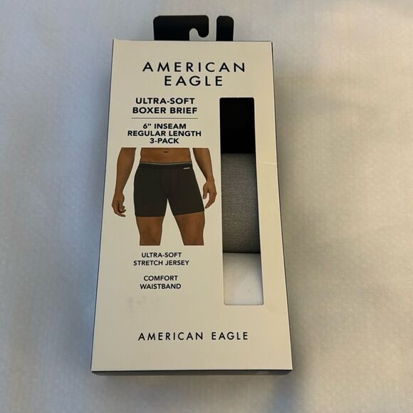American Eagle Boxer Briefs Mens XS 3 Pack Ultra Soft - Picture 1 of 2